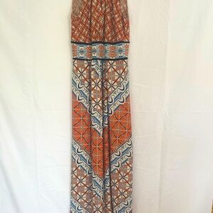 London Times Maxi dress orange size small
